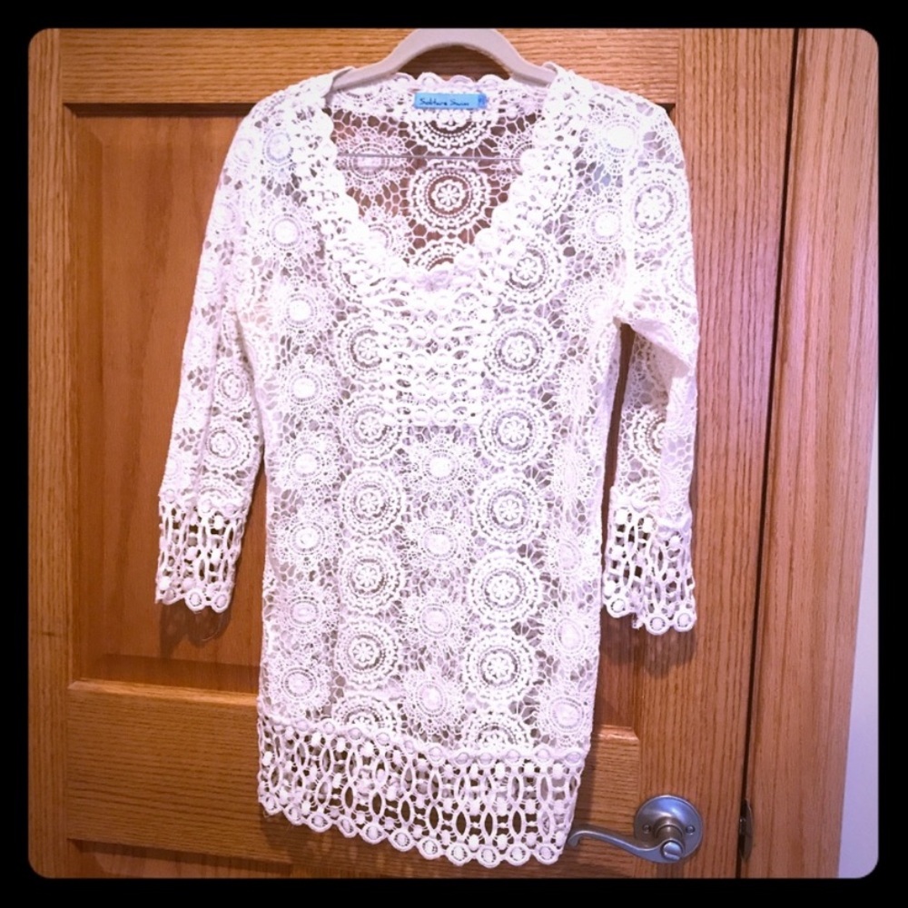 Solitaire Swim Cover Up Like New Size L